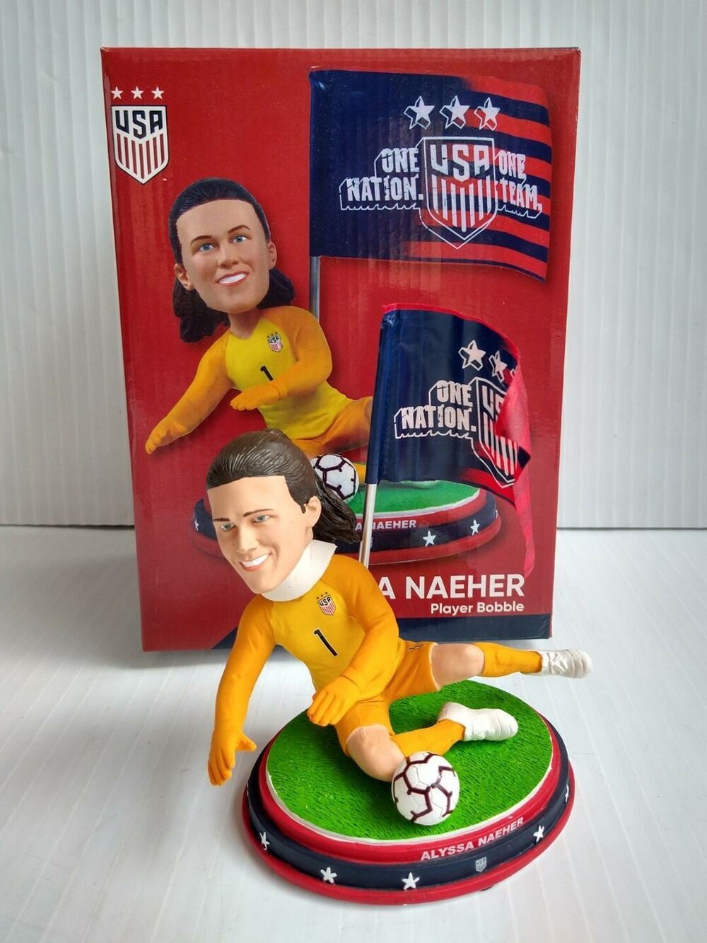 Alyssa Naeher Soccer Player Bobblehead Legends of The "Pitch" by FOCO -Open Box